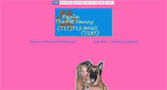 Desktop Screenshot of paulathepetnanny.com